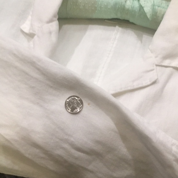 BANANA REPUBLIC Small 100% Linen Small Button Up - Picture 5 of 5
